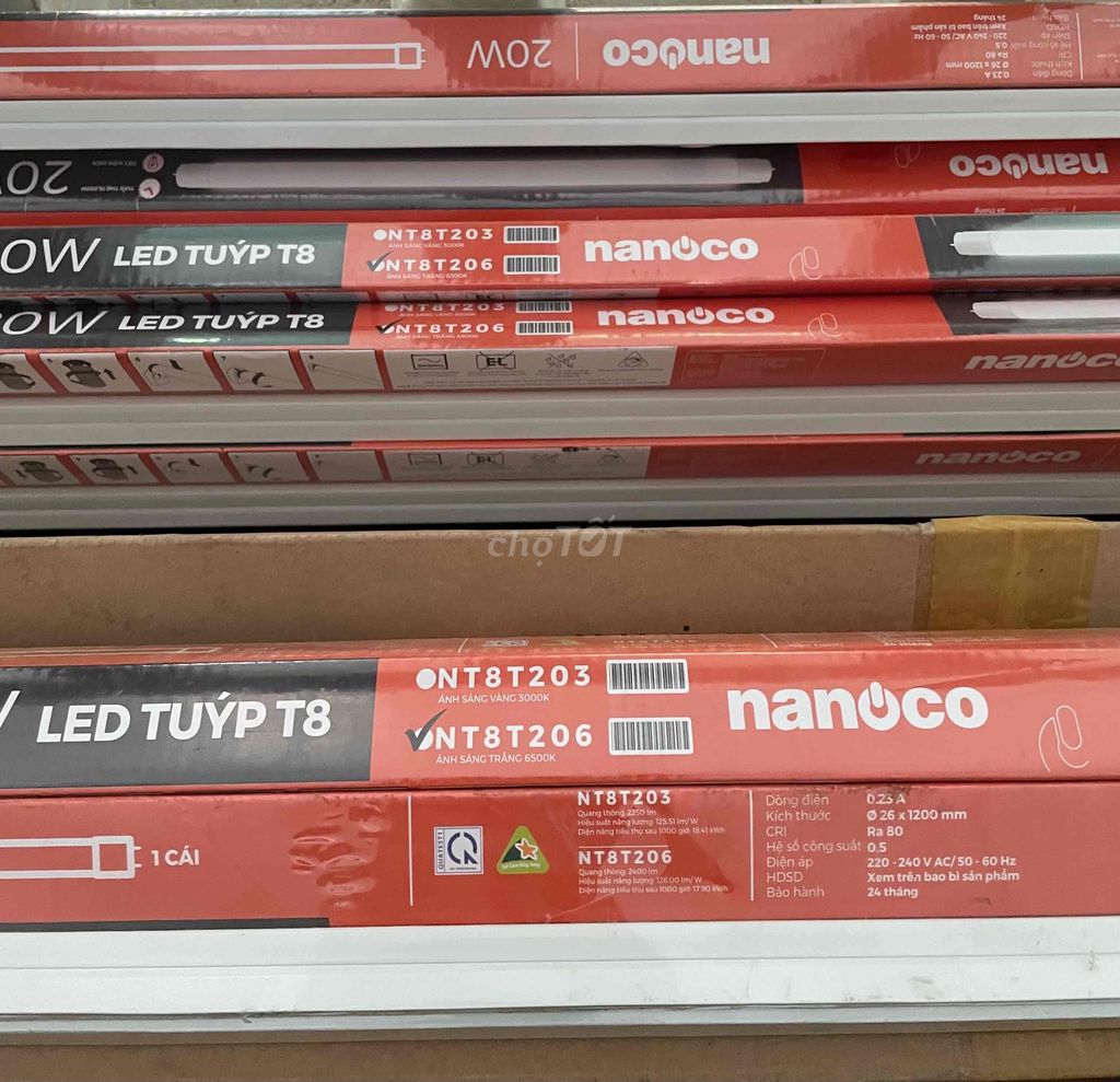 Đèn LED tuýp Nanoco NT8T203 20W Trắng. Mua bán Đèn tại Thành phố Tuy Hòa Phú Yên được đăng bởi THIẾT BỊ ĐIỆN TRẦN ĐỨC hình 1