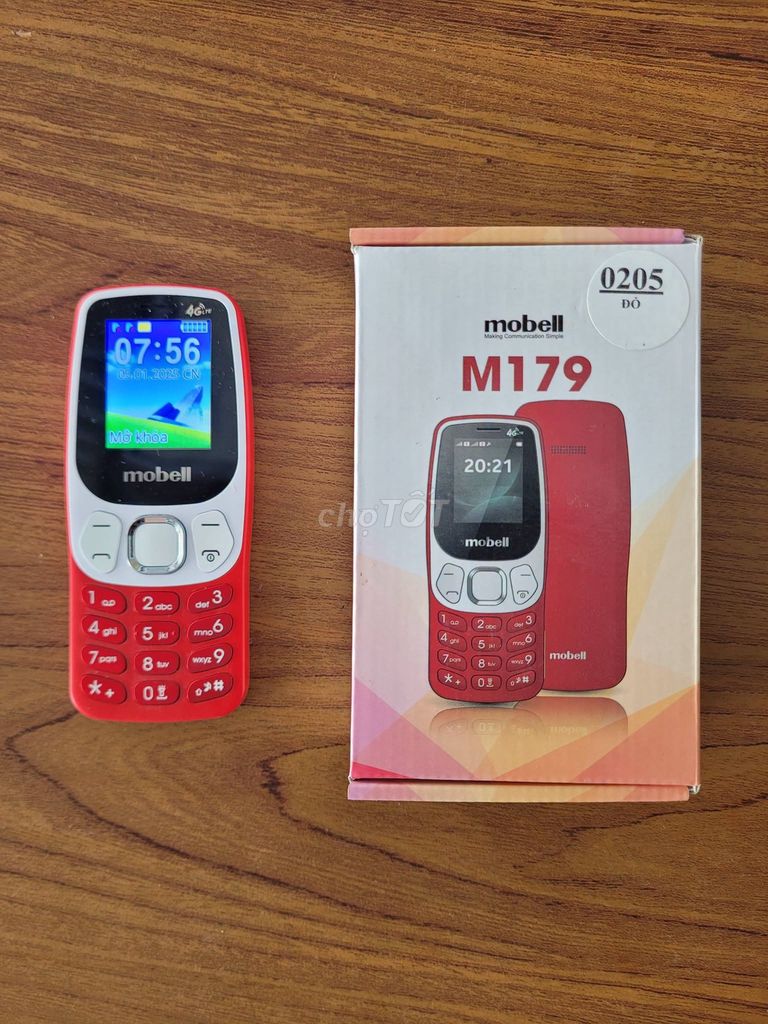 Mobell M179 Đỏ Unbox likenew. Mua bán Điện thoại tại Thành phố Bến Tre Bến Tre được đăng bởi Hội Đồ Điện Tử hình 1