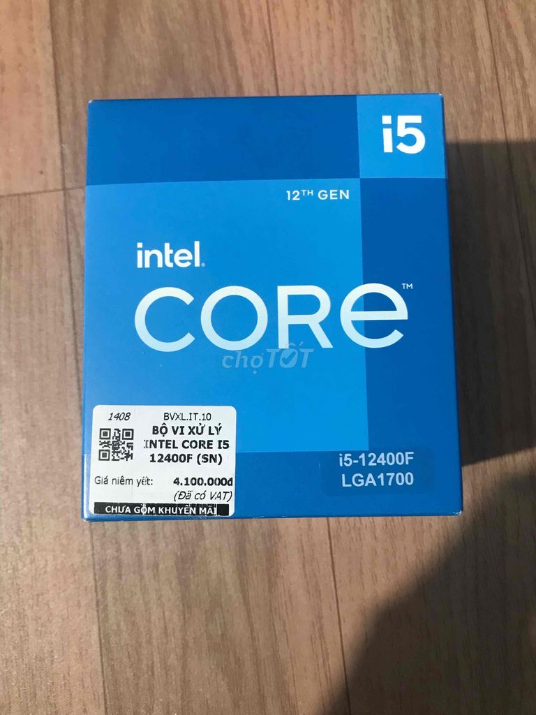 Cpu i5 12400F mới bh 36 tháng