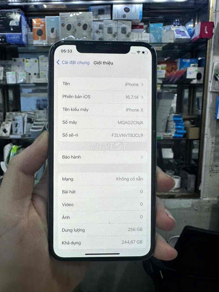 Apple iPhone X 256GB Trắng Đã dùng. Mua bán Điện thoại tại Quận Hoàng Mai Hà Nội được đăng bởi Oanh Nguyễn hình 1