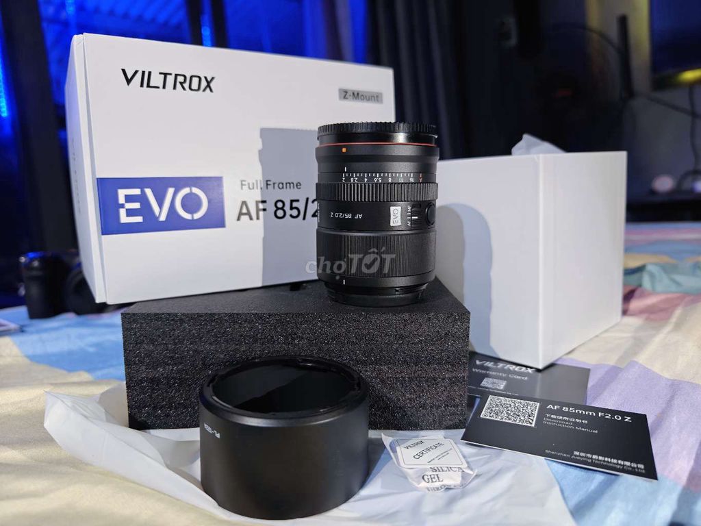 Len Viltrox 85mm F2.0 EVO Nikon/SONY New Full Box. Mua bán Máy ảnh, Máy quay tại Thành phố Biên Hòa Đồng Nai được đăng bởi Hoang Thanh hình 1
