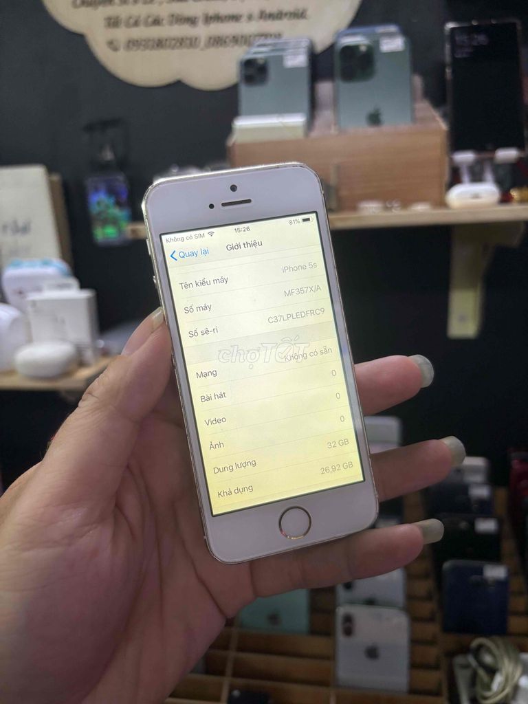 5s 32g nguyên zin QT vỏ keng giá rẻ. Mua bán Điện thoại tại Quận Bình Thạnh Tp Hồ Chí Minh được đăng bởi SuanTy hình 4