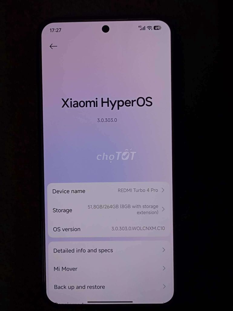 Xiaomi Redmi Turbo 4 Pro 12- 256GB Nguyên bản. Mua bán Điện thoại tại Quận 8 Tp Hồ Chí Minh được đăng bởi Gia vinh Lý hình 1