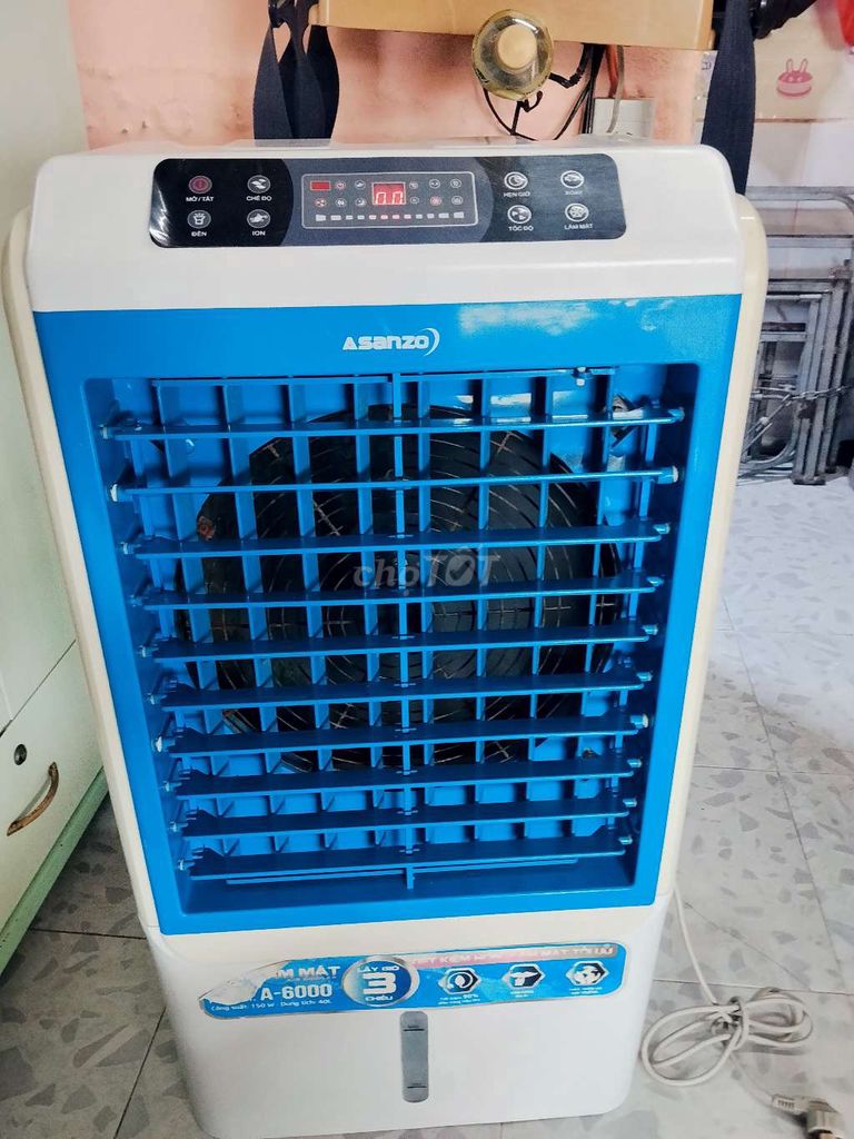 Máy làm mát Asanzo A-6000 40L Trắng, Xanh. Mua bán Quạt tại Quận Bình Tân Tp Hồ Chí Minh được đăng bởi Thanh hình 1