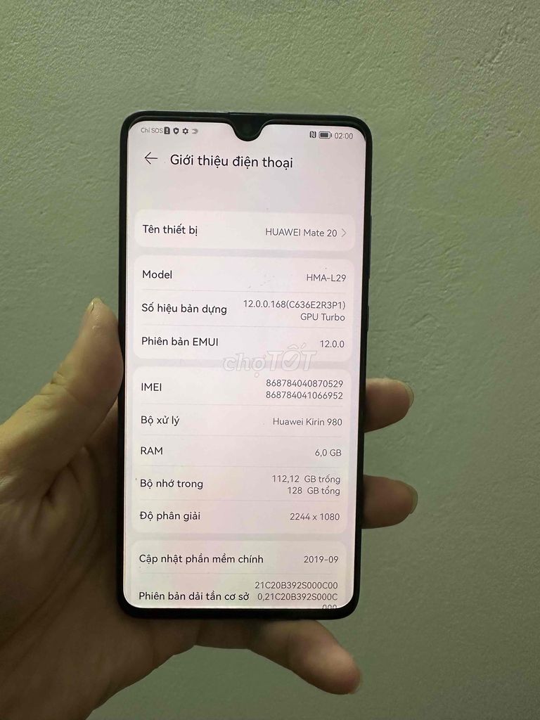 bán huawei mate 20 6/128