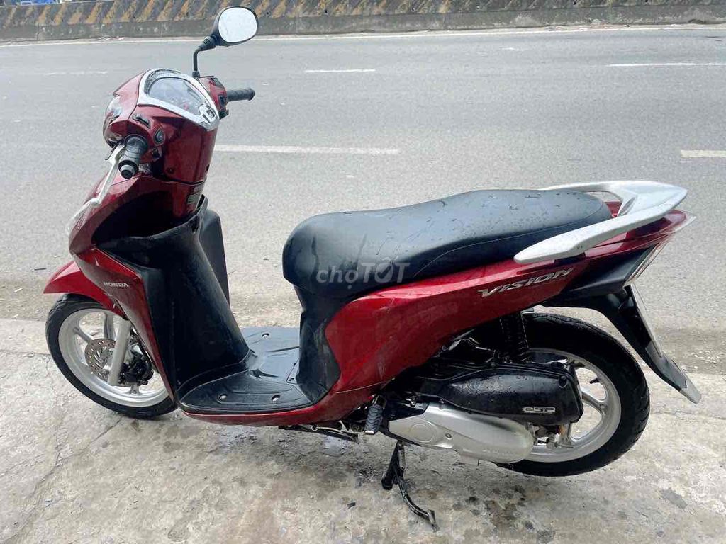 Honda Vision màu Đỏ. Mua bán Xe máy tại Thành phố Dĩ An Bình Dương được đăng bởi Phan van do  hình 8