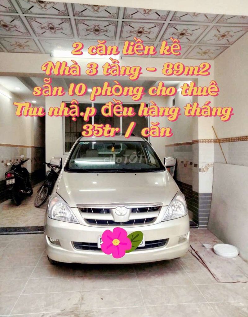 💥(CC) Giảm 300tr | Còn 8,2🧄 | Nhà 3 tầng | 10 phòng cho thuê | 35tr/th