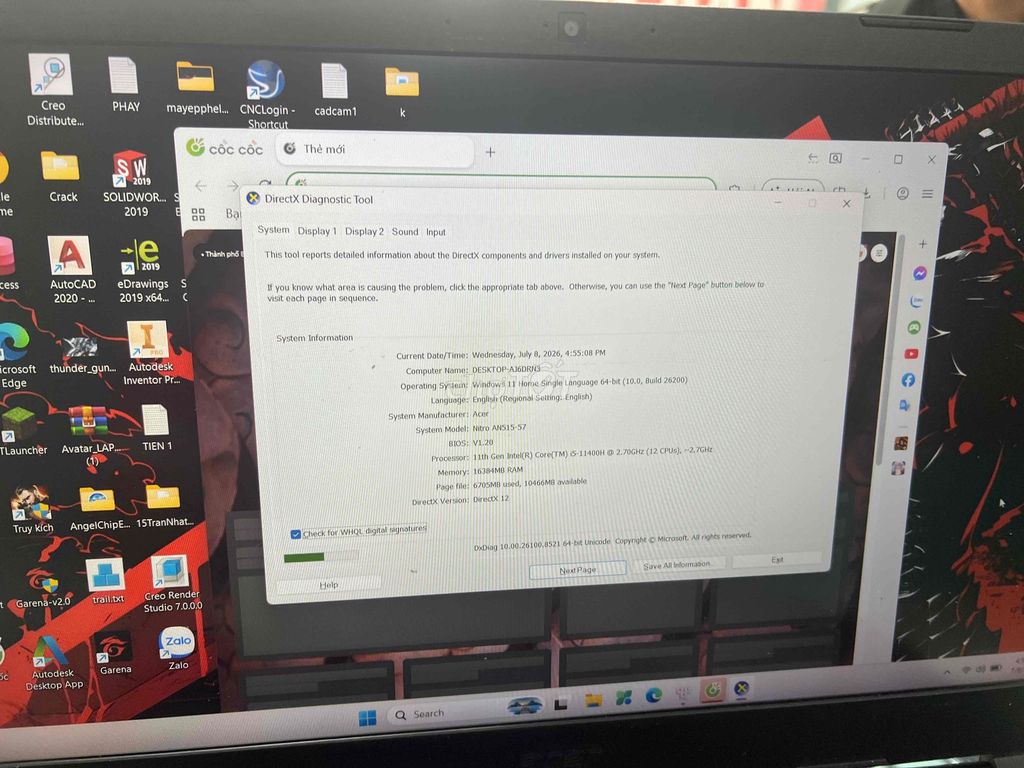 Acer Nitro AN515-57 i5-11400H 16GB RTX 3050 Đen. Mua bán Laptop tại Thành phố Thủ Đức Tp Hồ Chí Minh được đăng bởi ngoc linh hình 1