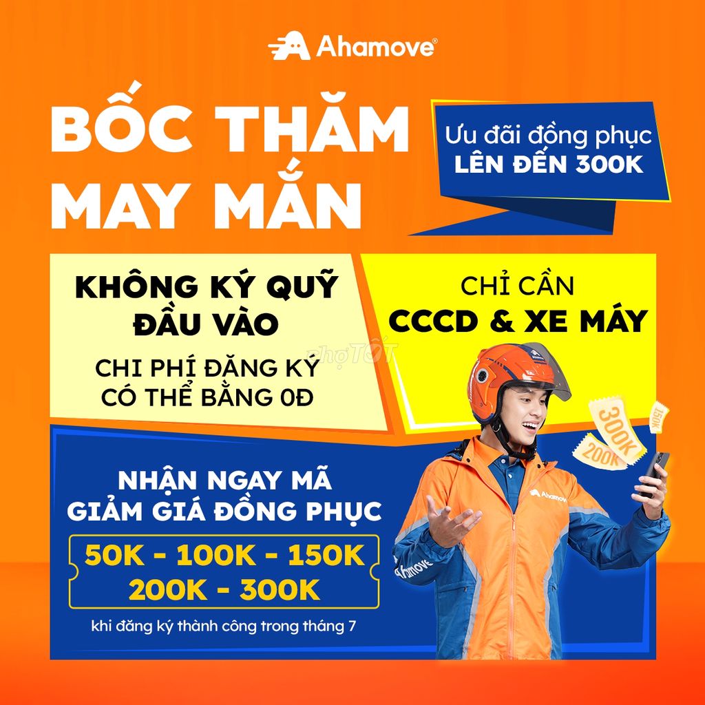 [BÌNH DƯƠNG] TUYỂN TÀI XẾ - ƯU ĐÃI GIẢM ĐẾN 300K. Việc làm tại Thành phố Thuận An Bình Dương được đăng bởi Ahamove  hình 2
