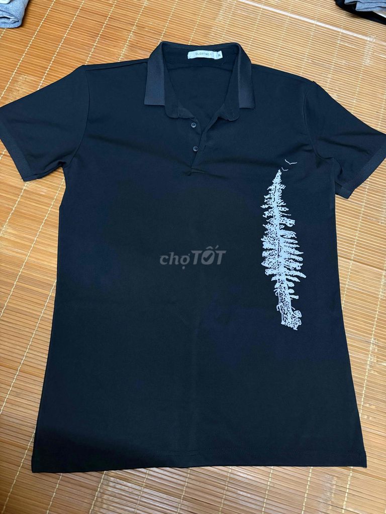 Áo polo nam đen chất liệu thoáng mát. Mua bán Quần áo tại Quận Hai Bà Trưng Hà Nội được đăng bởi Tan Nguyen hình 1