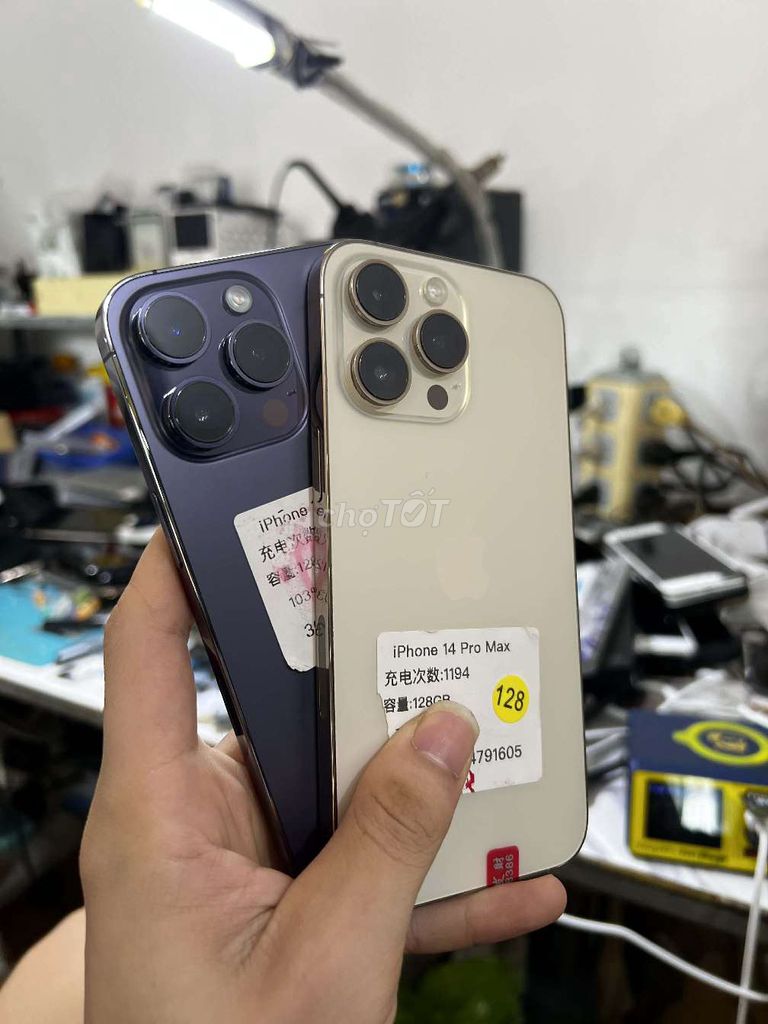 Apple iPhone 14 Pro Max 128GB Vàng Tím. Mua bán Điện thoại tại Huyện Đầm Hà Quảng Ninh được đăng bởi Minh Nguyễn hình 1
