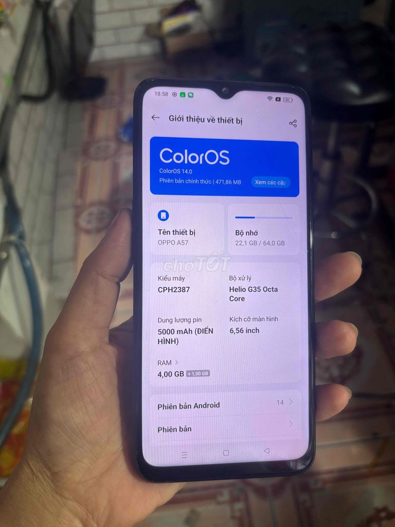 Oppo A57 4GB/64GB Đen. Mua bán Điện thoại tại Quận Bình Tân Tp Hồ Chí Minh được đăng bởi Đường Minh hình 1