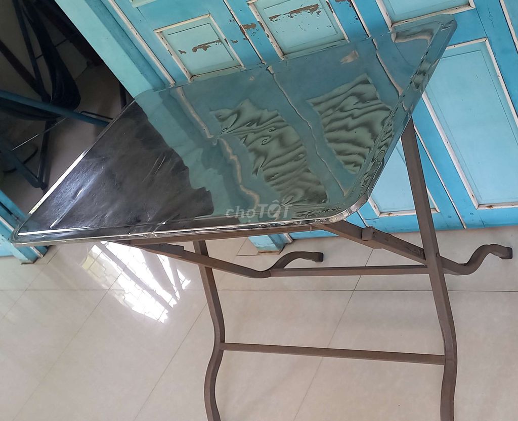 Bàn ăn Inox 100x57x75cm Bạc. Mua bán Bàn ghế tại Thành phố Long Xuyên An Giang được đăng bởi Hiền Nguyễn hình 1