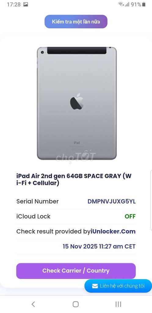 3 cụm ipad air 2 air 164gb bể màn check icloud off. Mua bán Máy tính bảng tại Huyện Long Hồ Vĩnh Long được đăng bởi Đồ cũ đủ loại điện thoại loa anply máy tính hình 1