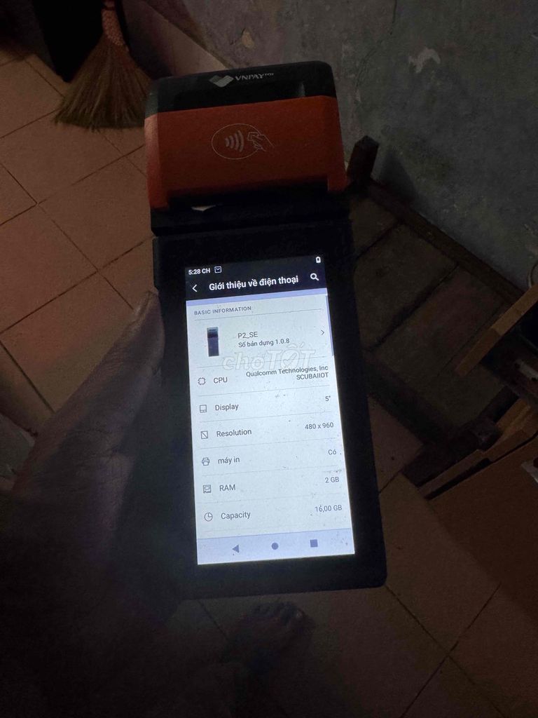 Máy POS P2 SE Đen. Mua bán Đồ dùng văn phòng tại Quận Liên Chiểu Đà Nẵng được đăng bởi voquocdung hình 1