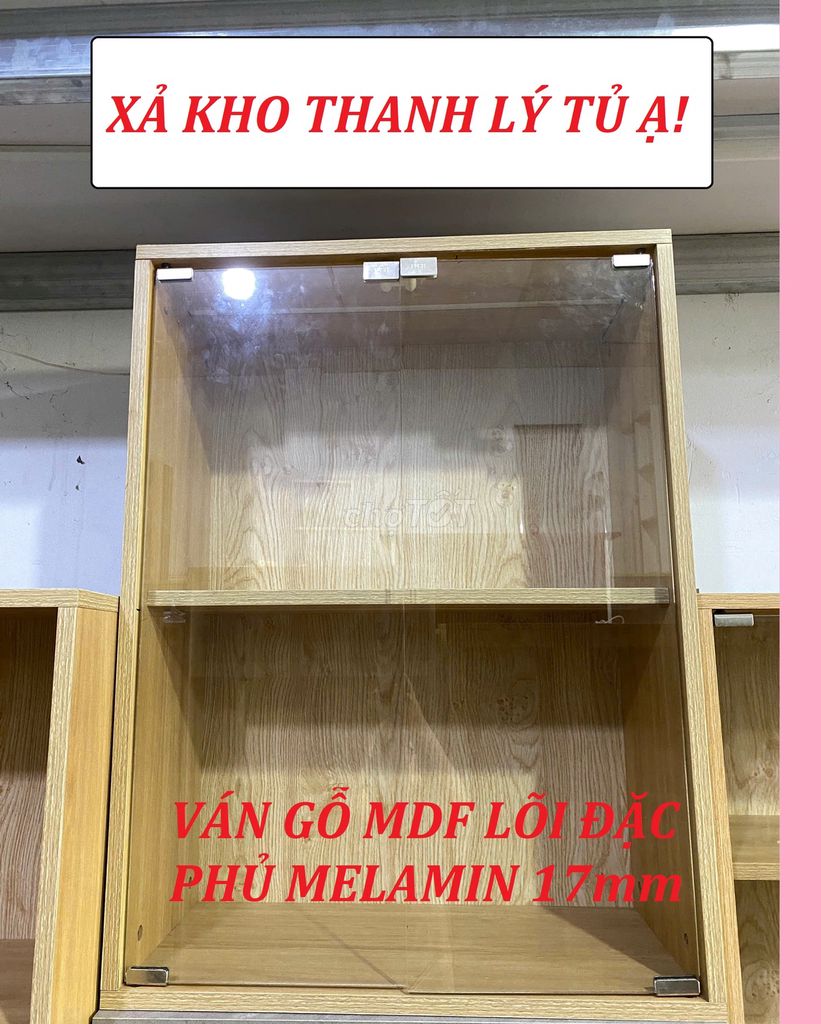 THANH LÝ TỦ TRƯNG BÀY 2 TẦNG VÀNG NHẠT GỖ 60X80. Mua bán Tủ, kệ gia đình tại Quận Gò Vấp Tp Hồ Chí Minh được đăng bởi Shop Nội Thất Từ Ván MDF Tại Tân Bình TPHCM hình 1