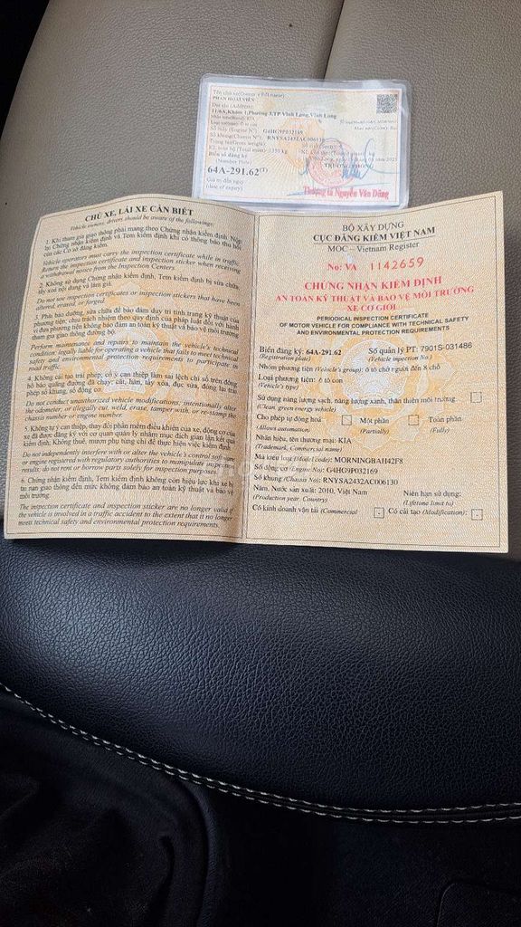 8Kia Morning 2010 LX 1.1 MT - 170000. Mua bán Ô tô tại Huyện Châu Thành Đồng Tháp được đăng bởi huynh tai hình 18