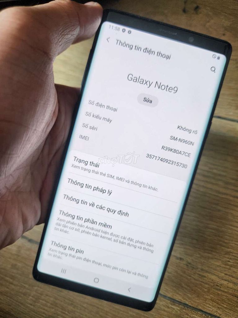 Samsung Note 9 máy tốt giá rẻ