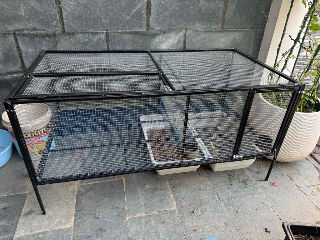 Chuồng gà D 1,5m x R 0,8m Đen. Mua bán Phụ kiện, Thức ăn, Dịch vụ tại Quận Cẩm Lệ Đà Nẵng được đăng bởi nguyễn văn dũng hình 1