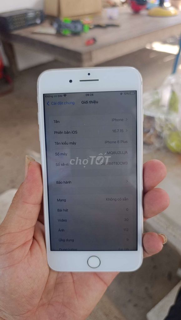Apple iPhone 8 Plus 64GB Trắng. Mua bán Điện thoại tại Quận Cái Răng Cần Thơ được đăng bởi Dinh Pham hình 1