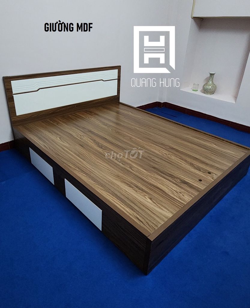 GIƯỜNG MDF-GIƯỜNG MDF=GIƯỜNG MDF=GIƯỜNG MDF$GIƯỜNG. Mua bán Giường, chăn ga gối nệm tại Quận Bình Tân Tp Hồ Chí Minh được đăng bởi NỘI THẤT NHÀ XINH hình 1