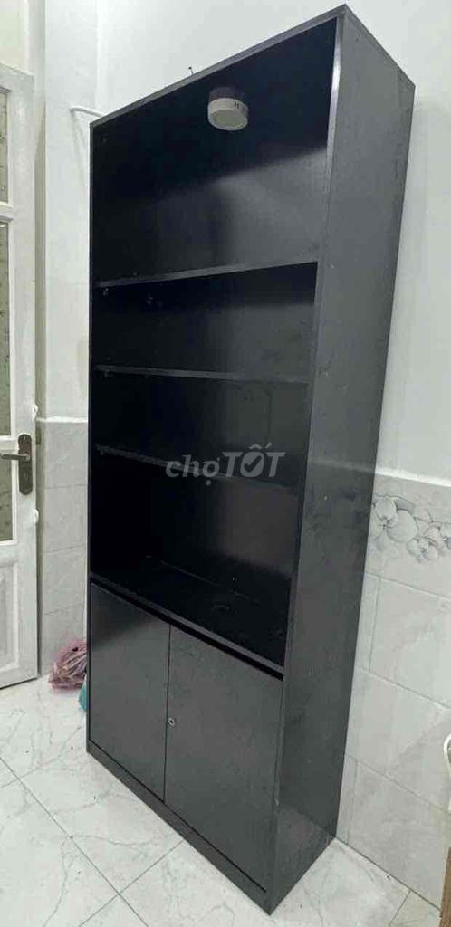 Kệ tủ gỗ Đen 220x90x35cm Rất mới. Mua bán Tủ, kệ gia đình tại Quận 10 Tp Hồ Chí Minh được đăng bởi Hien Nguyen hình 1