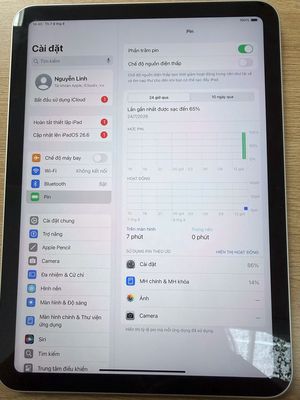 Apple iPad (thế hệ 10) 64GB Bạc Mới 99%