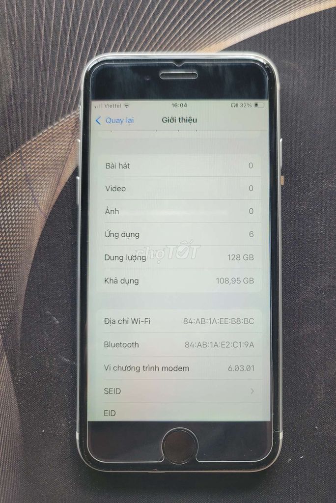 Apple iPhone SE 2020 128GB Đen. Mua bán Điện thoại tại Thành phố Thuận An Bình Dương được đăng bởi NGUYỄN VĂN THÁI hình 1