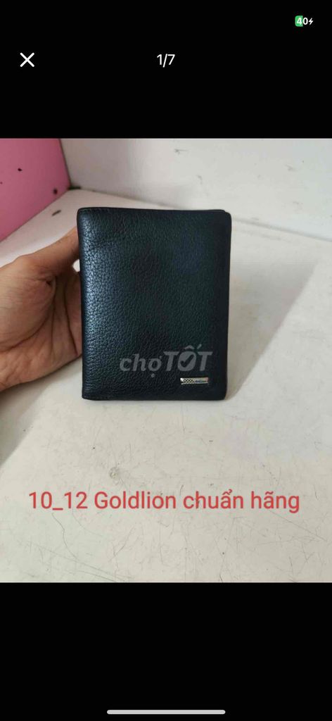 ví nam GOLDLION size 10x12 tem mác đủ