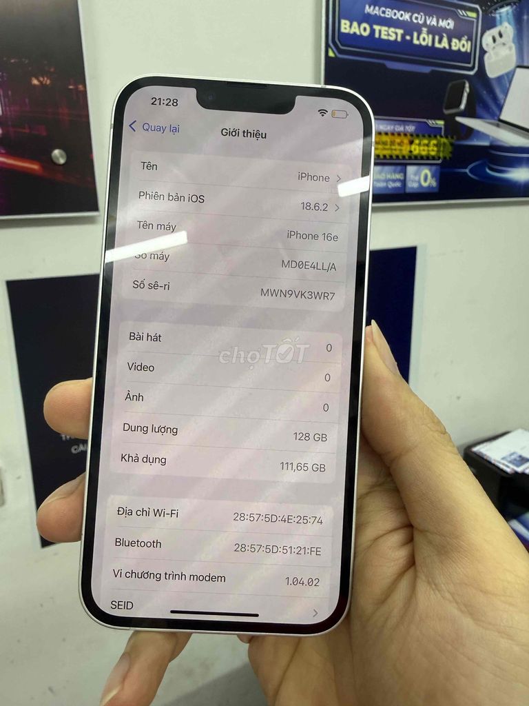 📱 MẸ MẮNG CŨNG MUA! | IPHONE 16e 128GB TRẮNG MỸ |. Mua bán Điện thoại tại Quận Đống Đa Hà Nội được đăng bởi CITYAPPLE hình 1