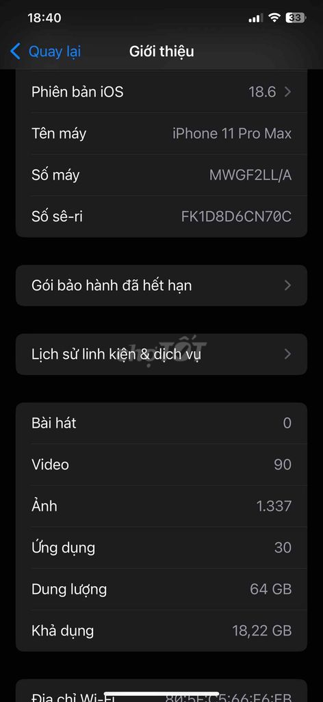 Apple iPhone 11 Pro Max 64GB qt. Mua bán Điện thoại tại Thành phố Thuận An Bình Dương được đăng bởi Nam hình 1