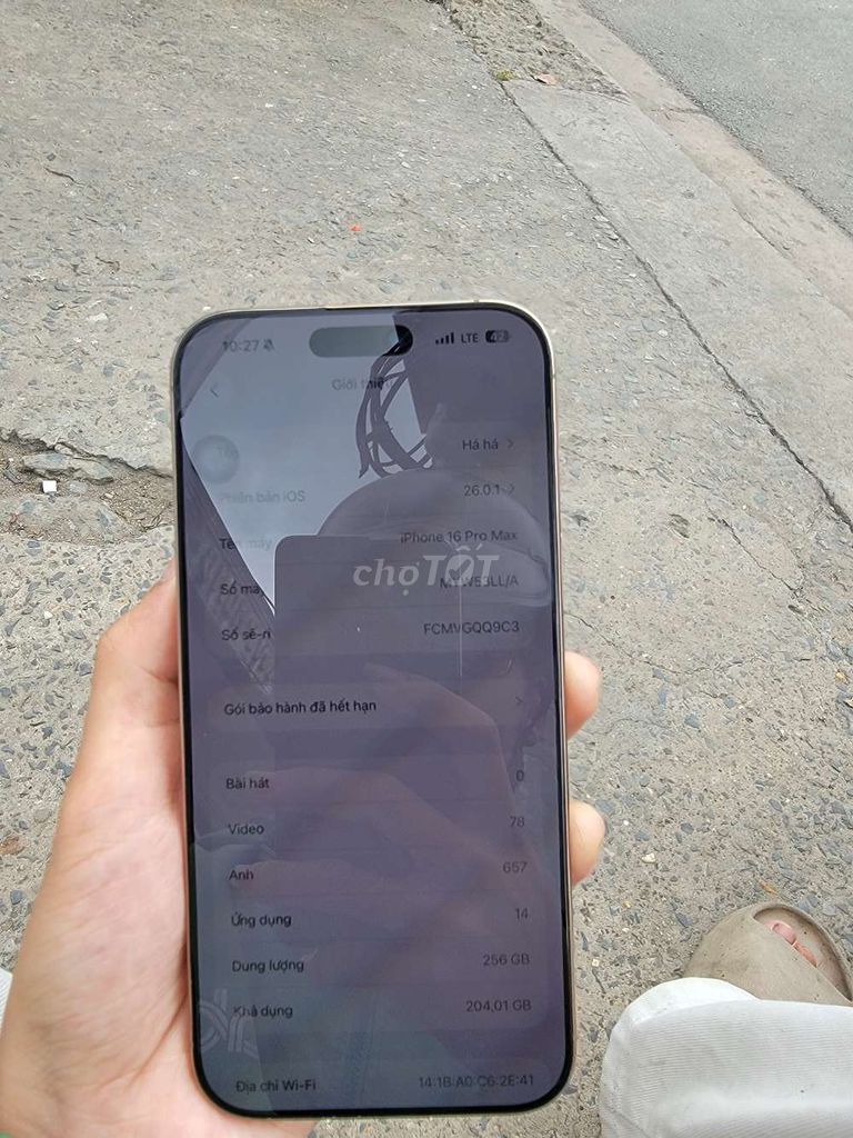 iPhone 16 Pro Max 256GB Vàng. Mua bán Điện thoại tại Huyện Củ Chi Tp Hồ Chí Minh được đăng bởi Nhật Khangg hình 1