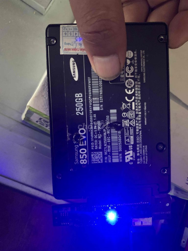 Ổ cứng SSD Samsung 850 EVO 250GB. Mua bán Linh kiện (RAM, Card...) tại Quận Thanh Khê Đà Nẵng được đăng bởi Top1T hình 1