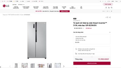 Bán tủ lạnh 519L LG Size by size Smart Inverter