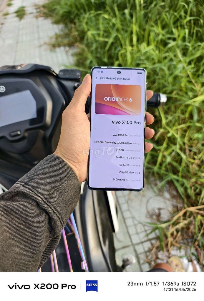 Vivo X100 Pro 16GB 512GB Xanh gl. Mua bán Điện thoại tại Huyện Hóc Môn Tp Hồ Chí Minh được đăng bởi anh 5 hình 1