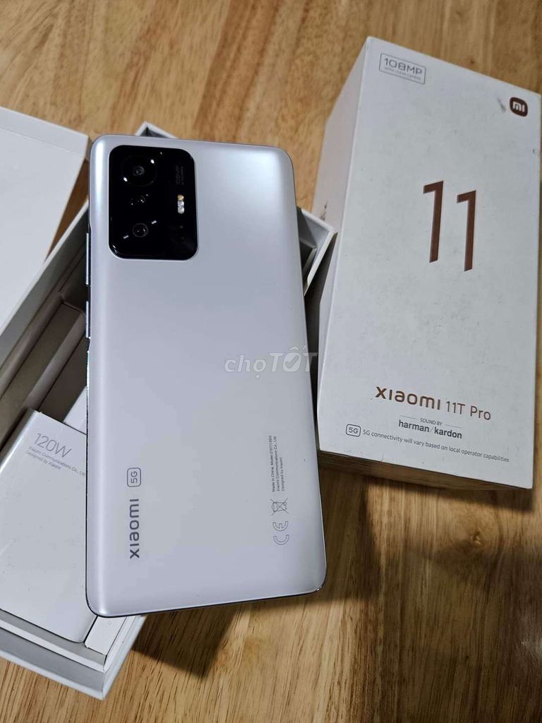 Xiaomi 11T Pro 5G trắng ram 12/256g chính hãng FPT