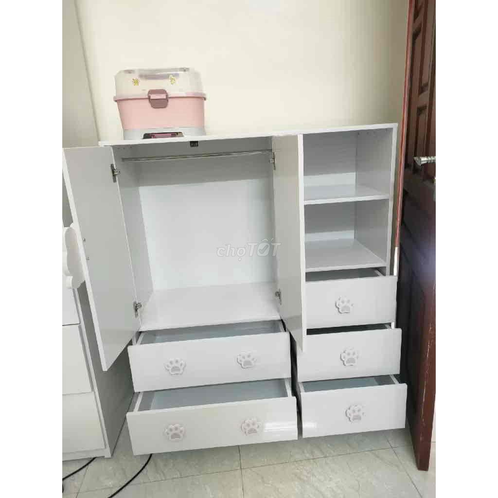 Tủ quần áo nhựa trẻ em trắng. Mua bán Tủ, kệ gia đình tại Quận Sơn Trà Đà Nẵng được đăng bởi Nội Thất Xinh hình 1