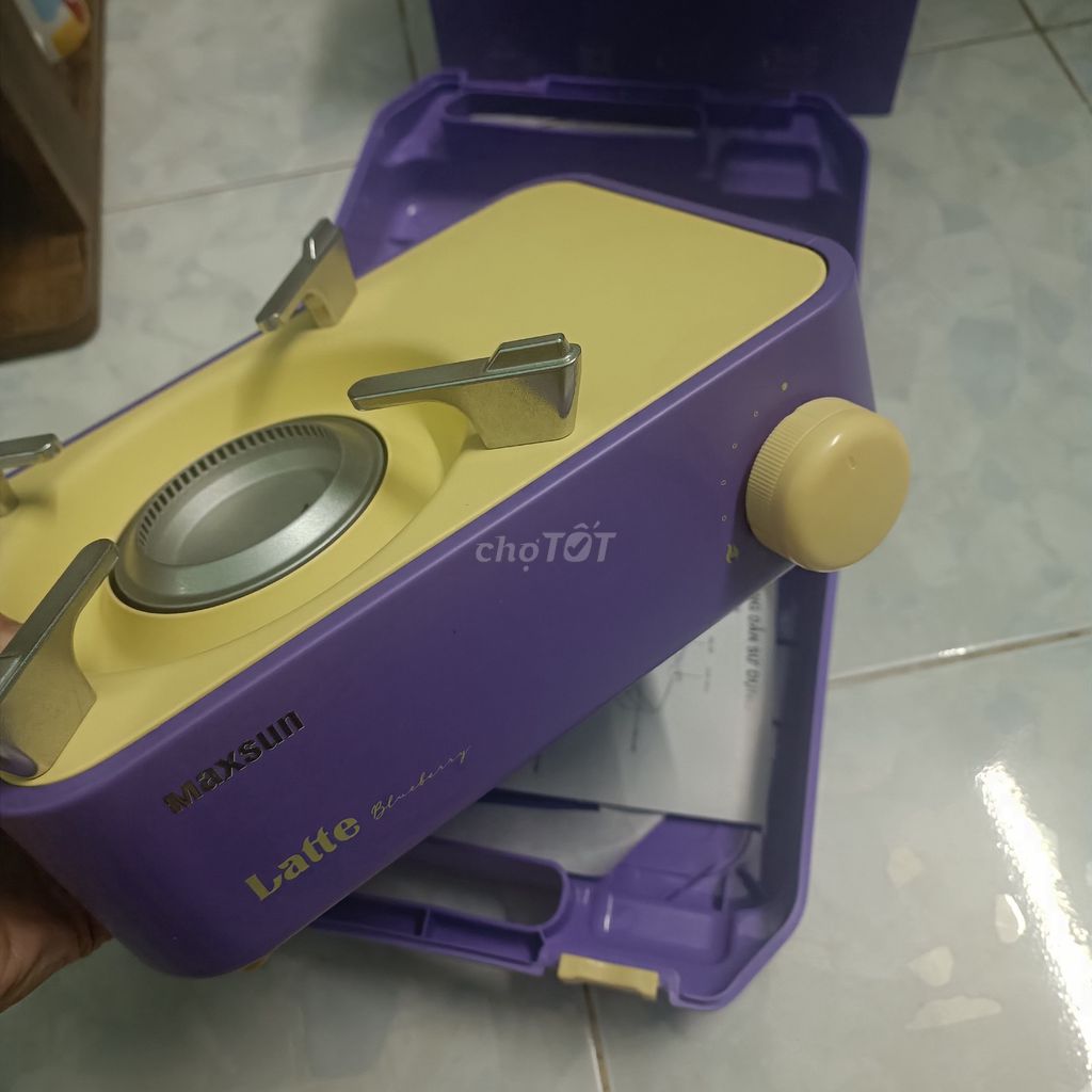 Bếp ga mini Maxsun Latte Blueberry Tím vàng. Mua bán Bếp, lò, đồ điện nhà bếp tại Quận 11 Tp Hồ Chí Minh được đăng bởi Phuongw Khanh hình 1