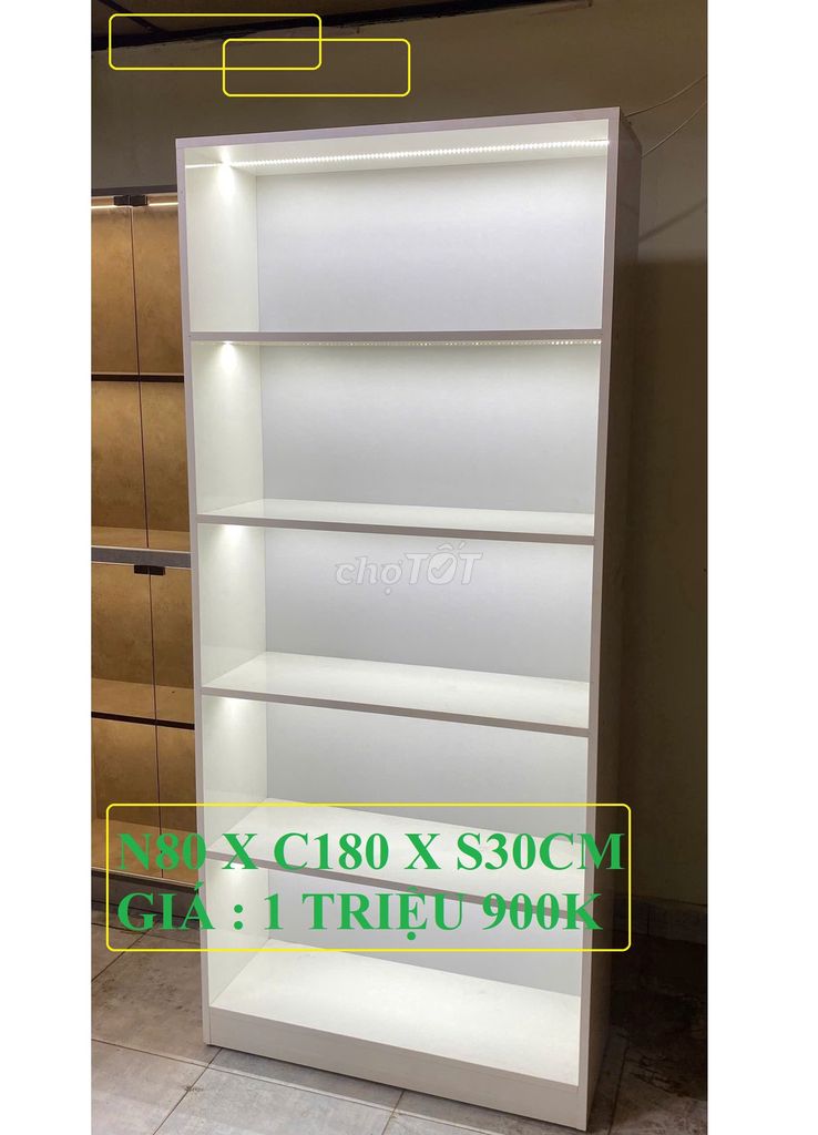 SALE KỆ TRƯNG 80X180X30CM FULL TRẮNG 1 TRIỆU 900K. Mua bán Tủ, kệ gia đình tại Quận Tân Bình Tp Hồ Chí Minh được đăng bởi Nội Thất Bàn Tủ Kệ Cửa Hàng Và Văn Phòng hình 1