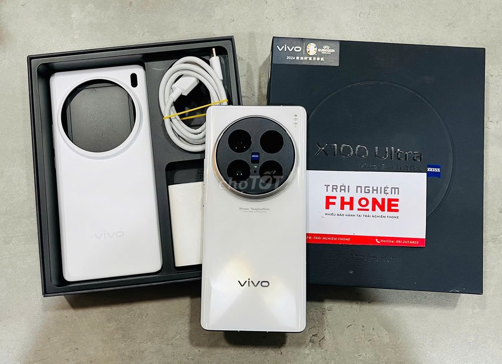 Vivo X100 Ultra Trắng 12.256Gb Fullbox 99%