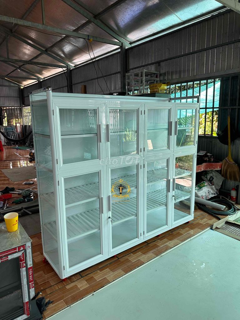 Tủ chén Nhôm Trắng sữa chống ẩm mốc. Mua bán Nội thất, đồ gia dụng khác tại Huyện Chợ Mới An Giang được đăng bởi Đặng Hiếu Thạnh hình 1
