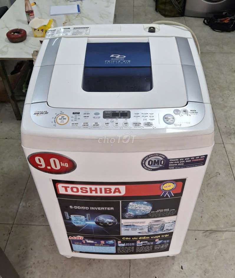 Máy giặt 9kg Inverter hiệu Toshiba có tiết kiệm. Mua bán Máy giặt tại Quận 7 Tp Hồ Chí Minh được đăng bởi Điện lạnh cũ giá tốt hình 1