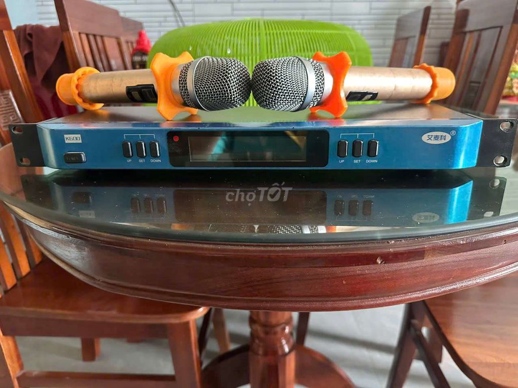 Micro không dây KS100 Xanh bạc. Mua bán Tivi, Âm thanh tại Thị xã Bến Cát Bình Dương được đăng bởi gia Bảo hình 1