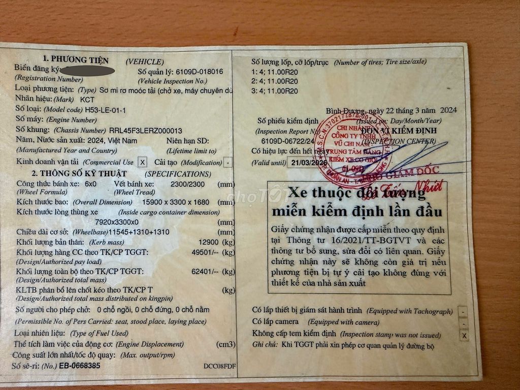 Bán Rơ Mooc Lùn 99% - Chuyên Chở Hàng Siêu Trường. Mua bán Phương tiện khác tại Quận Bình Tân Tp Hồ Chí Minh được đăng bởi Mr Dũng hình 2