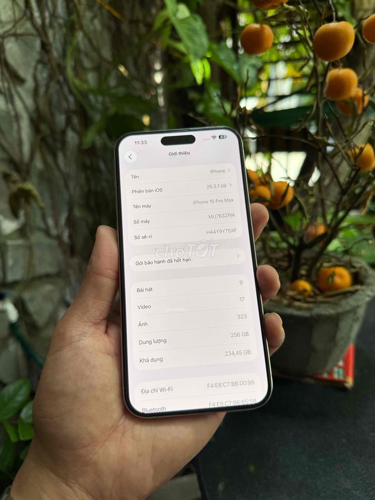 Apple iPhone 15 Pro Max 256GB Trắng ZP/A. Mua bán Điện thoại tại Quận Sơn Trà Đà Nẵng được đăng bởi Anh Apple Chính Hãng hình 1