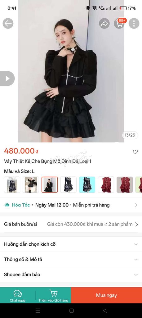 Đầm thiết kế Nữ Vải cao cấp Đen. Mua bán Quần áo tại Quận 11 Tp Hồ Chí Minh được đăng bởi Tuyết Mai hình 1