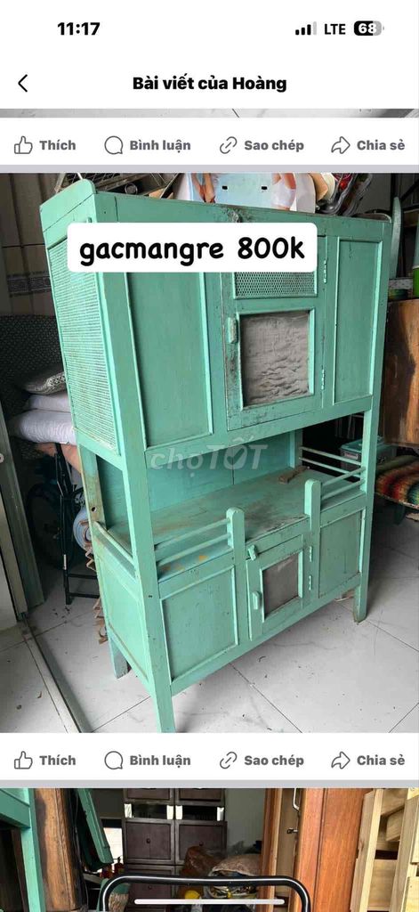 Tủ gạc măng rê bao cấp