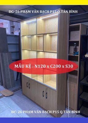 TỦ TRƯNG BÀY 120X200X30 TẠI SHOP / PHÒNG KHÁCH. Mua bán Tủ, kệ gia đình tại Quận Tân Phú Tp Hồ Chí Minh được đăng bởi BÀN HỌP VĂN PHÒNG GIÁ TỐT TÂN BÌNH