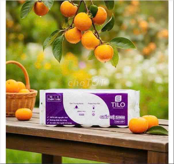 Giấy vệ sinh Tilo 4 lớp bịch 10 cuộn. Mua bán Thiết bị vệ sinh, nhà tắm tại Thành phố Hà Tĩnh Hà Tĩnh được đăng bởi Đại Lý Quang Trung hình 1