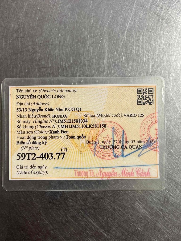 VARIO 2020 NHẬP INDO TP HỖ TRỢ GÓP OĐ CÓ ĐỖI XE. Mua bán Xe máy tại Huyện Hóc Môn Tp Hồ Chí Minh được đăng bởi Khaianh  hình 5